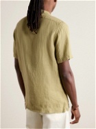 Massimo Alba - Venice Convertible-Collar Linen Shirt - Green