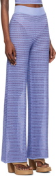 REMAIN Birger Christensen Purple Striped Lounge Pants