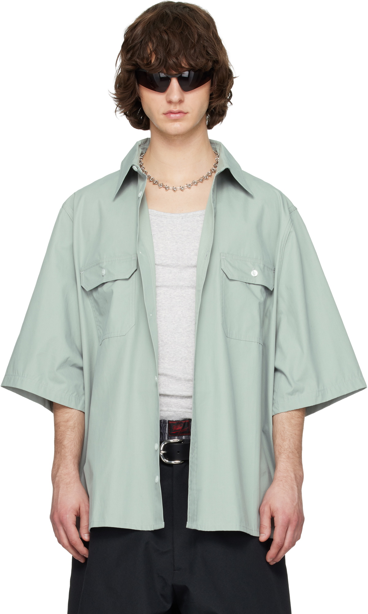 WILLY CHAVARRIA Blue SS Corcoran Shirt