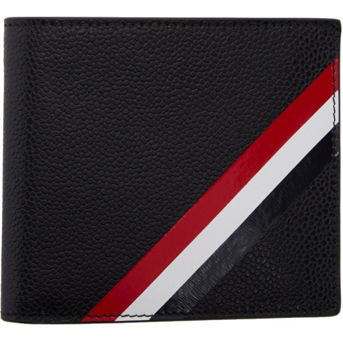 Photo: Thom Browne Black Diagonal Stripe Wallet