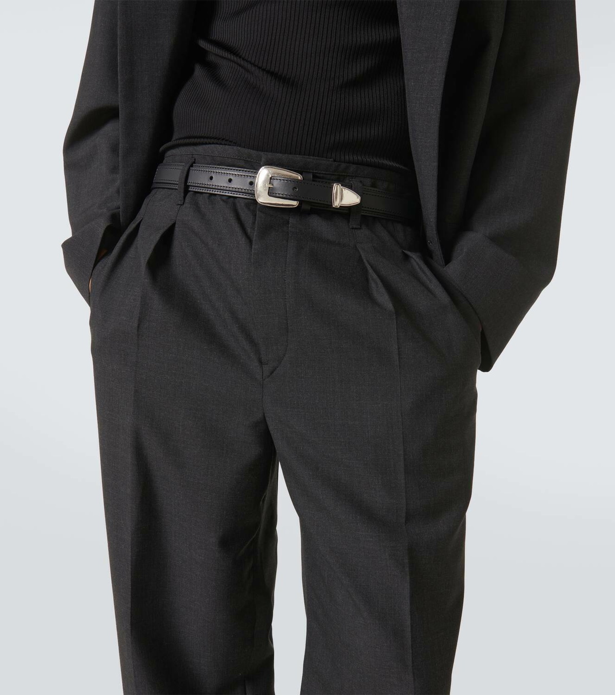 Lemaire Minimal Western leather belt Lemaire