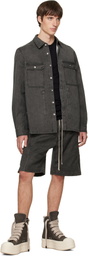 Rick Owens DRKSHDW Gray Tower Pusher Shorts