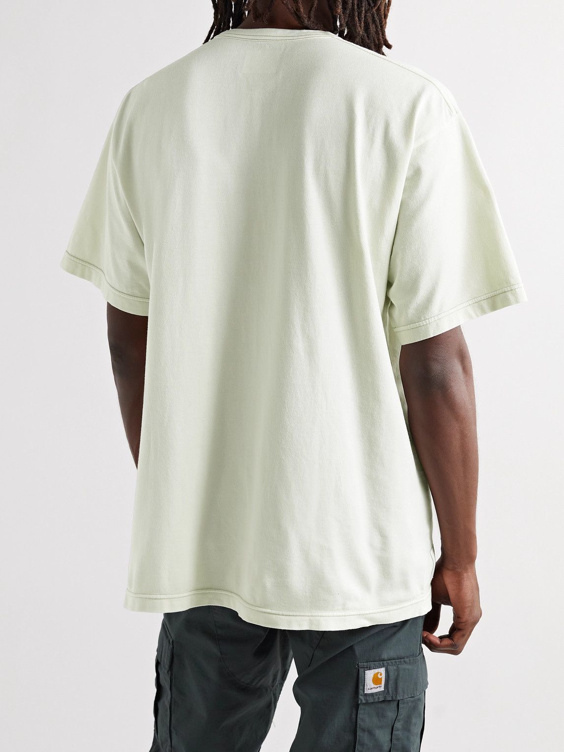 WTAPS - Thor Logo-Embroidered Cotton-Jersey T-Shirt - Neutrals WTAPS