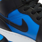 Air Jordan 1 Mid GS Sneakers in Black/Royal Blue