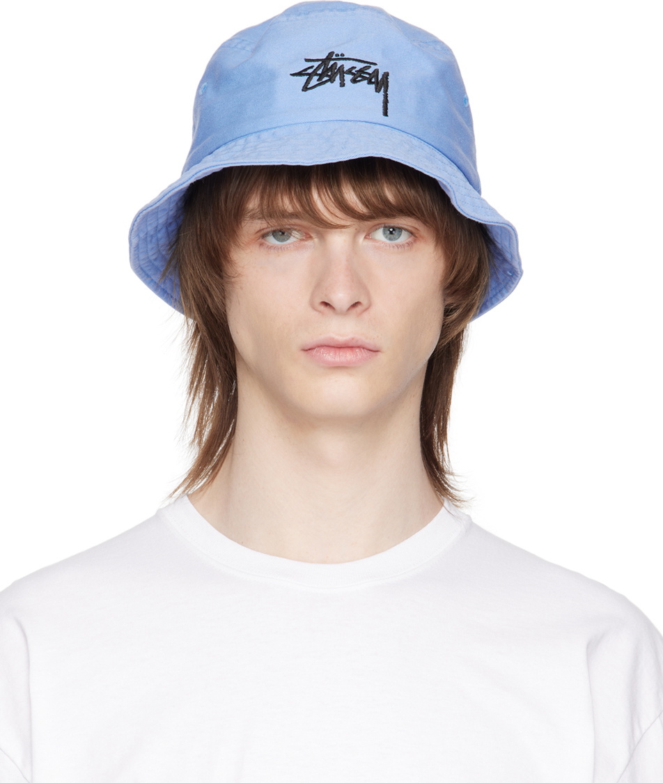 Stüssy Blue Big Stock Bucket Hat Stussy