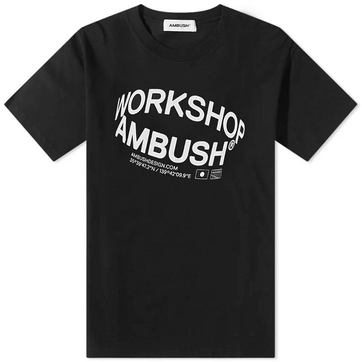 Photo: Ambush Men's Revolve Logo T-Shirt in Black