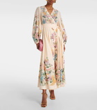 Zimmermann Halliday floral cotton wrap dress