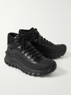 Moncler - Trailgrip Rubber-Trimmed Leather and GORE-TEX® Boots - Black