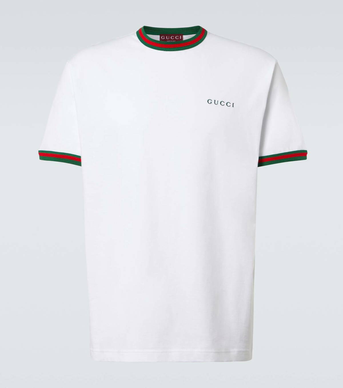 Gucci Webstripe logo cotton jersey T-shirt Gucci