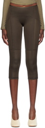 KNWLS Brown Grace Capri Leggings