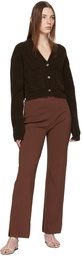 Nanushka Burgundy Domino Compact Lounge Pants