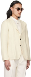 ZEGNA Off-White Notched Lapel Blazer