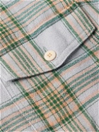 Visvim - Pioneer Checked Wool and Linen-Blend Flannel Shirt - Gray