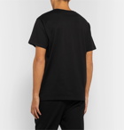 Givenchy - Logo-Embroidered Cotton-Jersey T-Shirt - Black