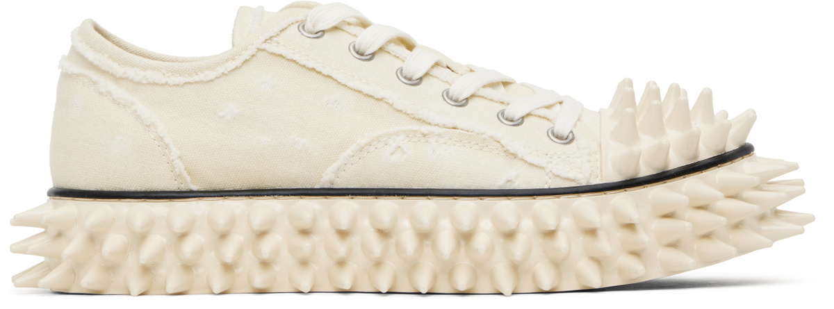doublet Off-White Spiky Canvas Sneakers