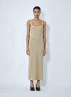 Khaite Lex Ribbed-Knit Maxi Dress