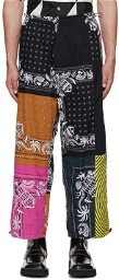 Vyner Articles Multicolor Organic Cotton Trousers