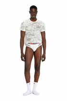 Diesel Briefs with sheer devoré effect - Briefs Mens in White