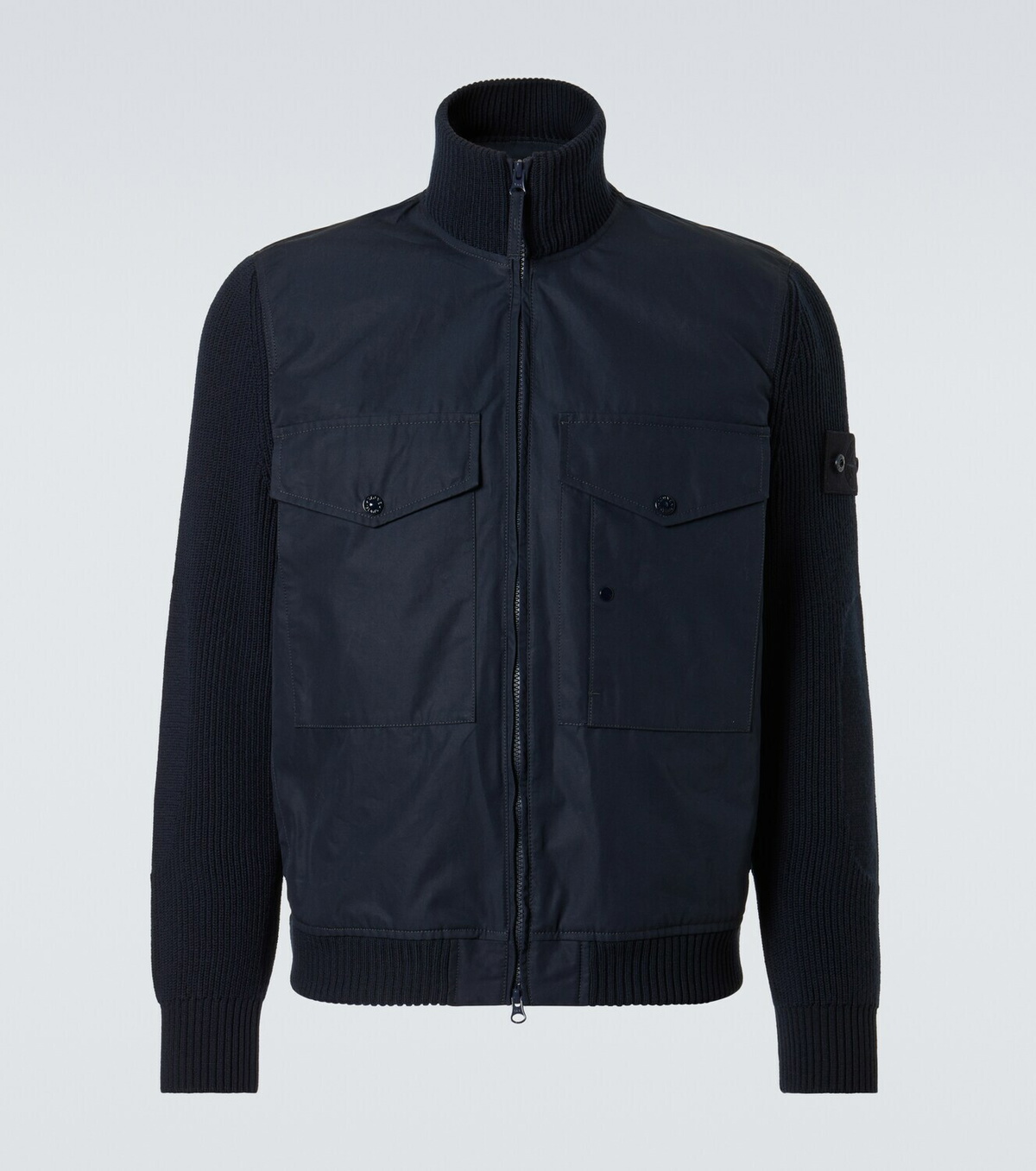 Stone Island Compass cotton bomber jacket