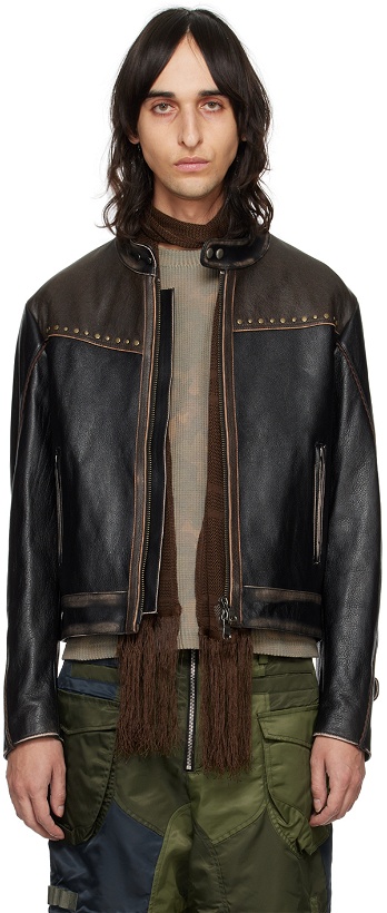 Photo: Andersson Bell Black Vintage Leather Jacket