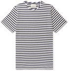 Oliver Spencer - Striped Cotton-Jersey T-Shirt - Blue