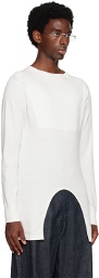 KOZABURO White Henry Long Sleeve T-Shirt
