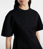 Alaïa Peplum cotton jersey T-shirt