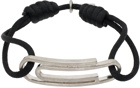 Off-White Black Paperclip Chord Bracelet
