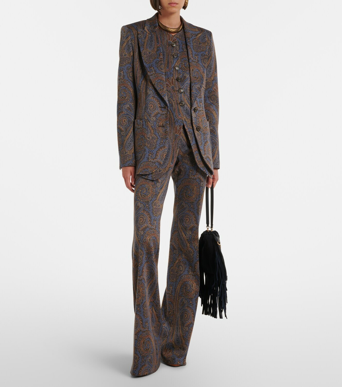 Etro Paisley flared pants