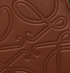 Loewe - Logo-Debossed Leather Billfold Wallet - Brown