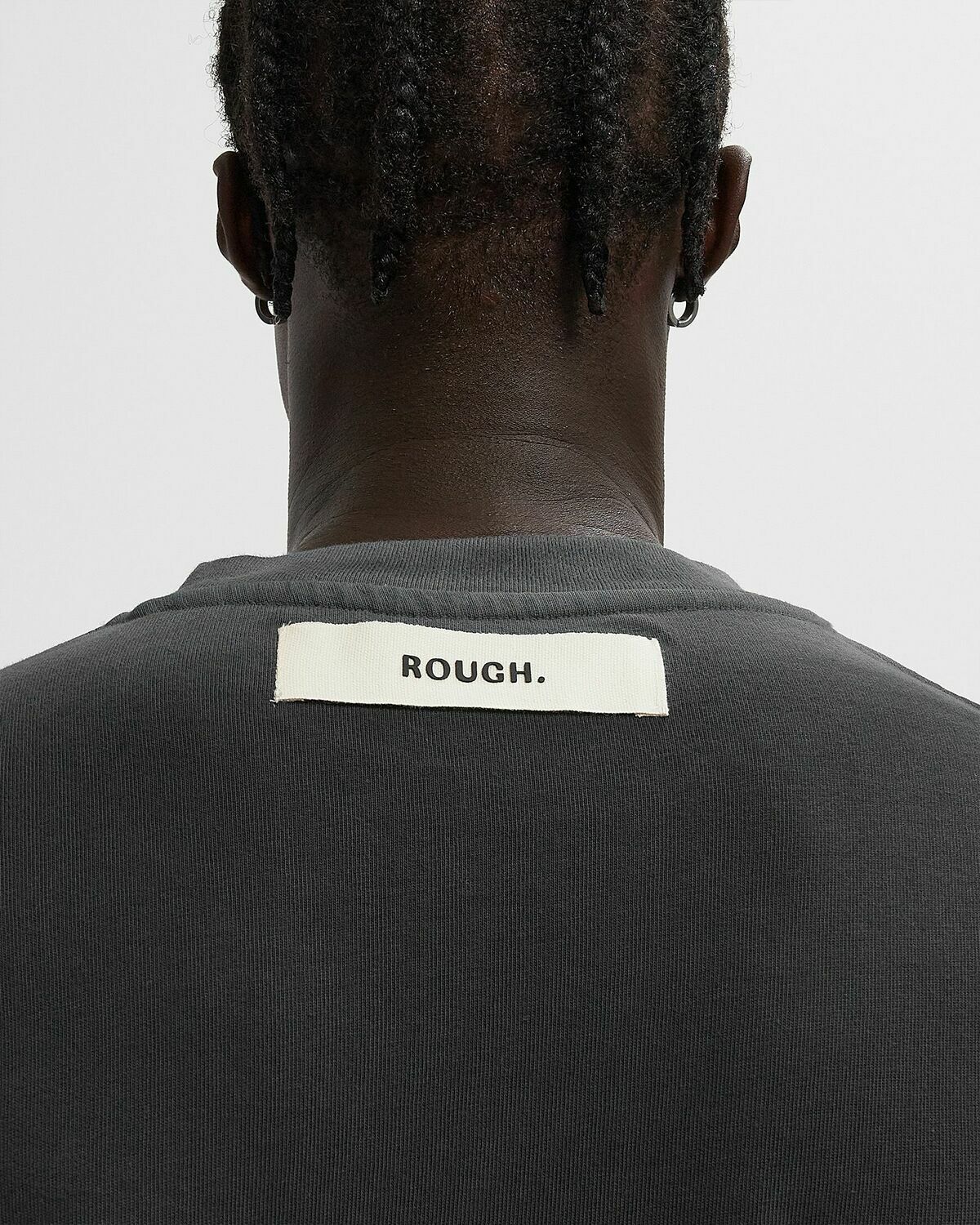 Rough. ANTHOS LONGSLEEVE Black Mens Longsleefe