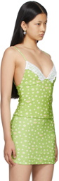 OMIGHTY Green Daisy Lace Camisole