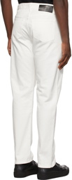 AMI Alexandre Mattiussi White Straight Fit Jeans