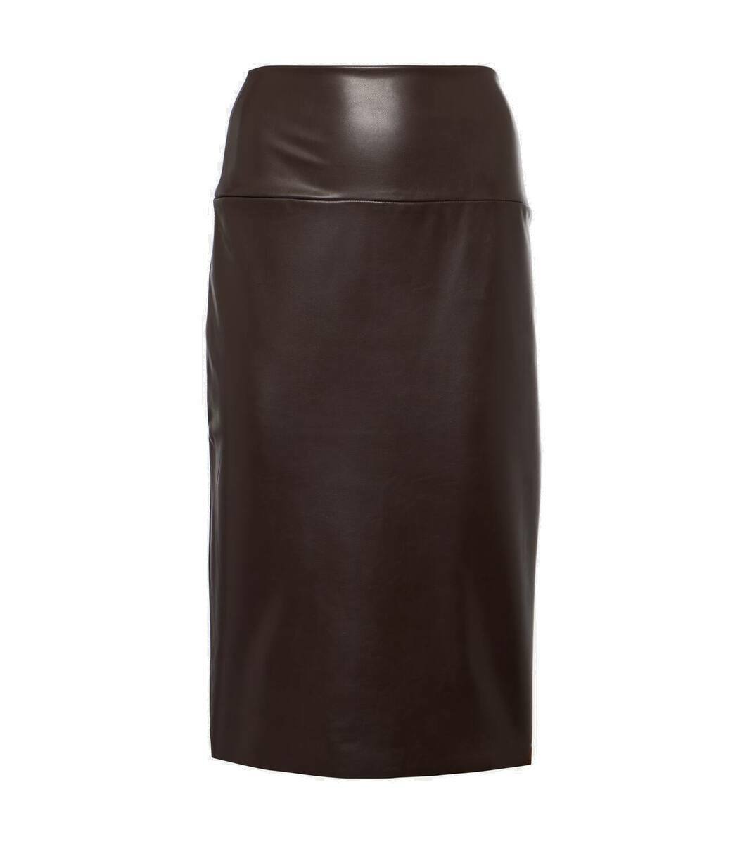 Norma Kamali Faux leather pencil skirt Norma Kamali