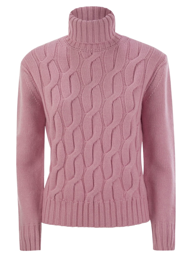 Photo: MC2 Saint Barth Giverny - Cable-knit Turtleneck Jumper