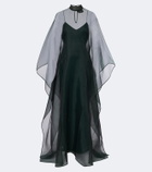 Taller Marmo Sphinx sheer draped organza kaftan