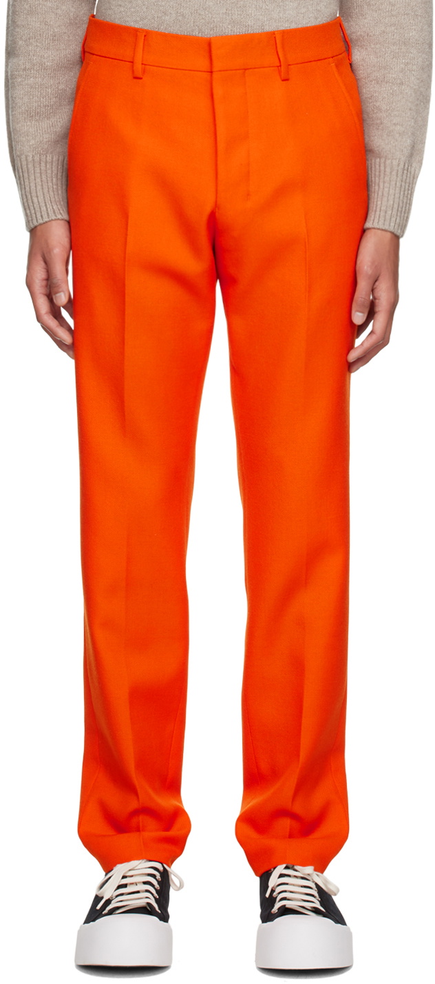 AMI Alexandre Mattiussi Orange Cigarette Trousers AMI Alexandre Mattiussi