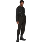D.Gnak by Kang.D Black High-Rise Loose Trousers