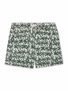 Onia - Charles Short-Length Slim-Fit Printed Swim Shorts - Green