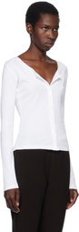 Gil Rodriguez White Sophie Cardigan