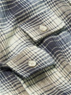 Reese Cooper® - Checked Cotton-Flannel Shirt - Blue