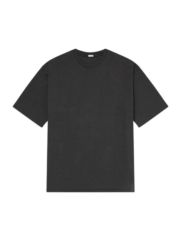 Photo: A.PRESSE - Cotton and Cashmere-Blend T-Shirt - Gray