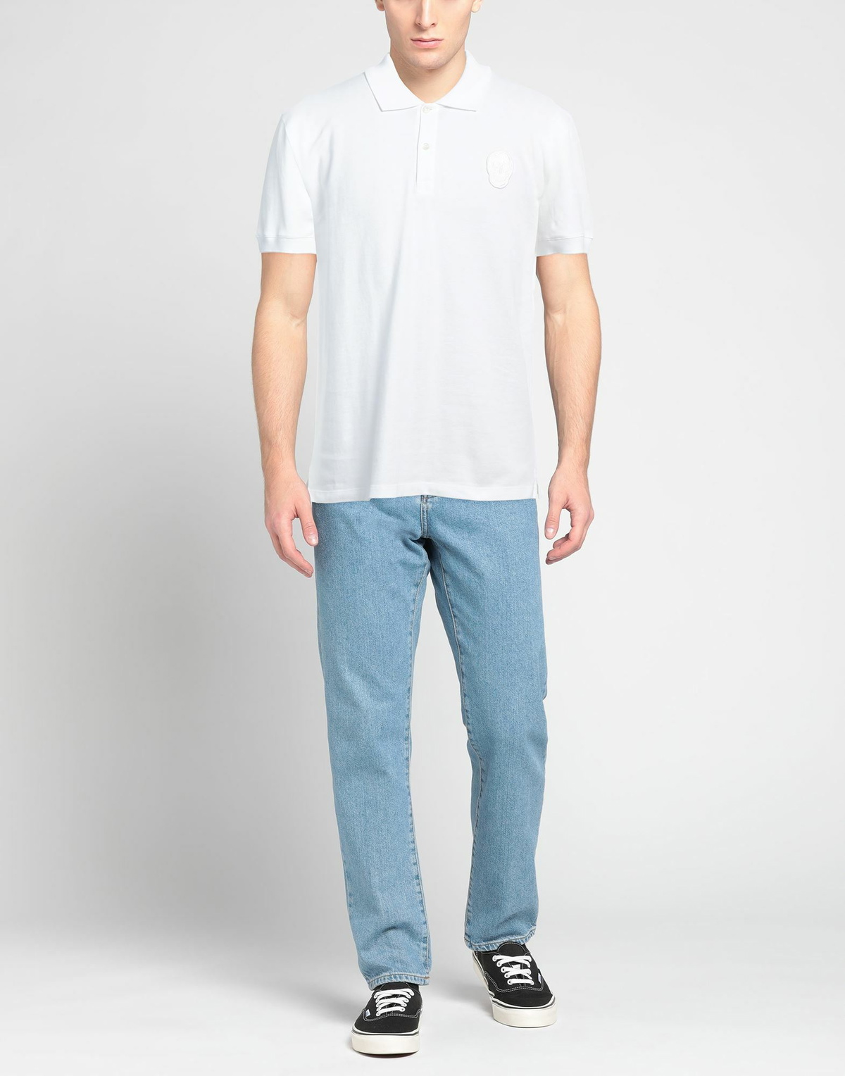 Mcqueen Mens Polo shirt in White