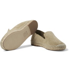 Loewe - Collapsible-Heel Suede Espadrilles - Neutrals