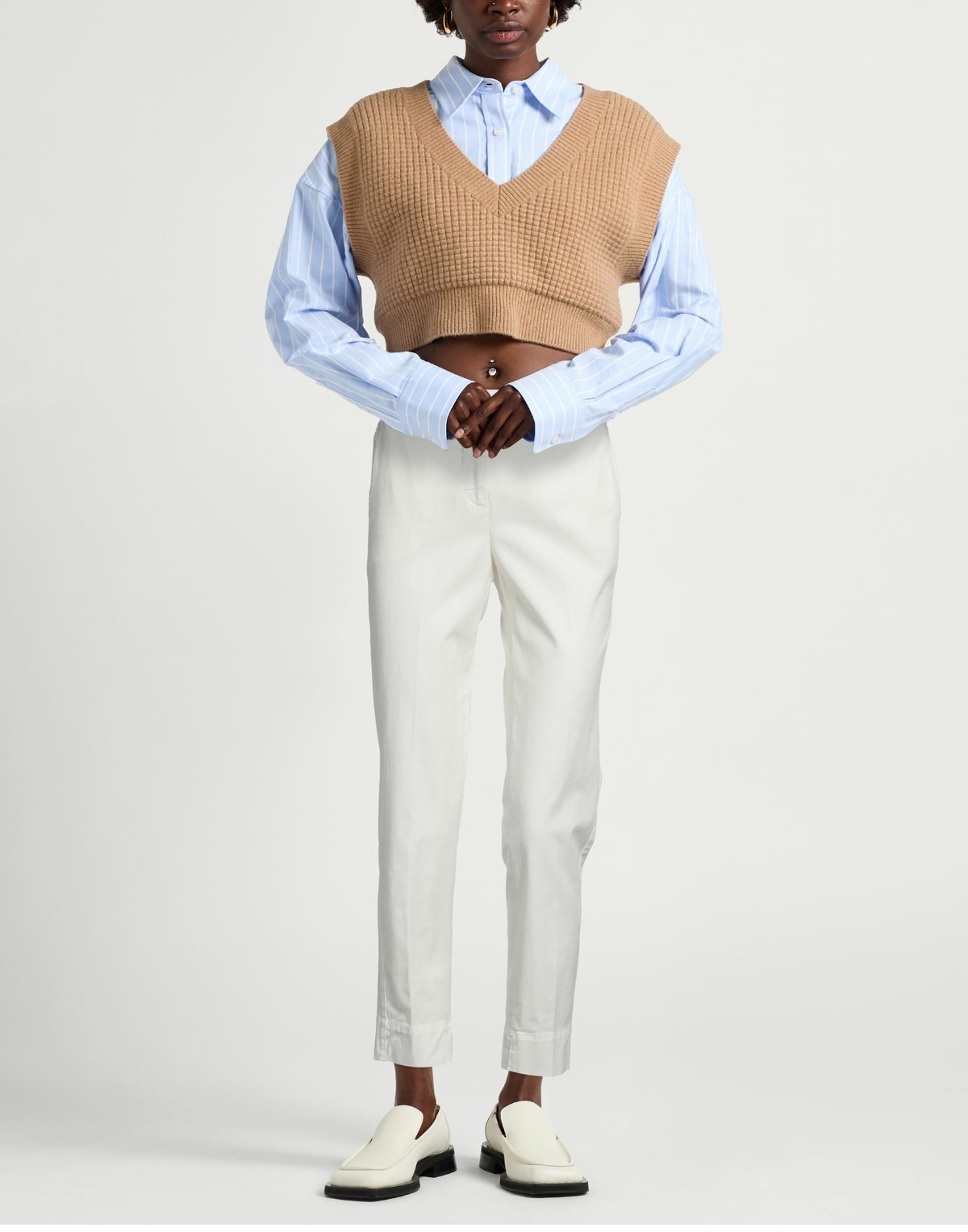 Peserico Womens Pants in White