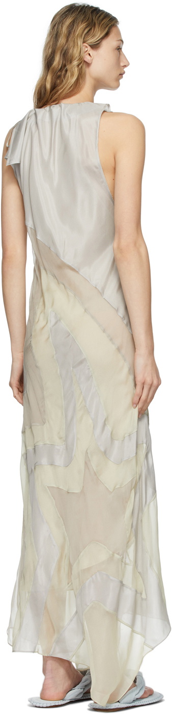 Acne Studios Grey Ben Quinn Edition Habotai Silk Dress