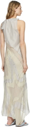 Acne Studios Grey Ben Quinn Edition Habotai Silk Dress