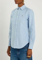 Polo Ralph Lauren Logo-embroidered Cotton Shirt Light Blue