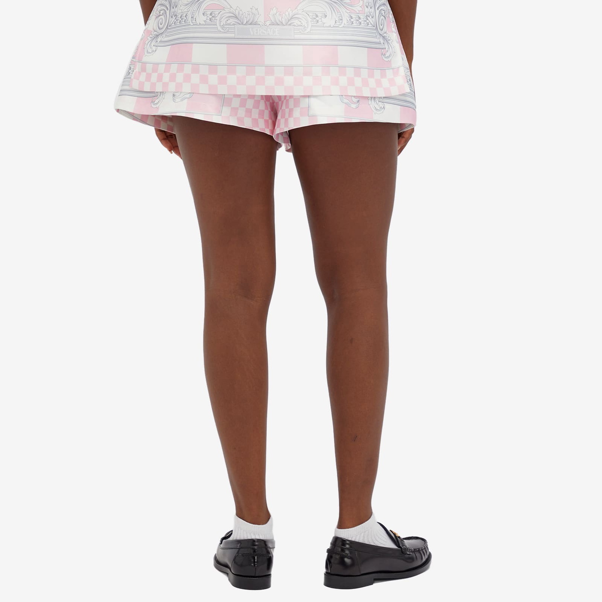 Versace Women's Baroque Printed High Waisted Shorts in
