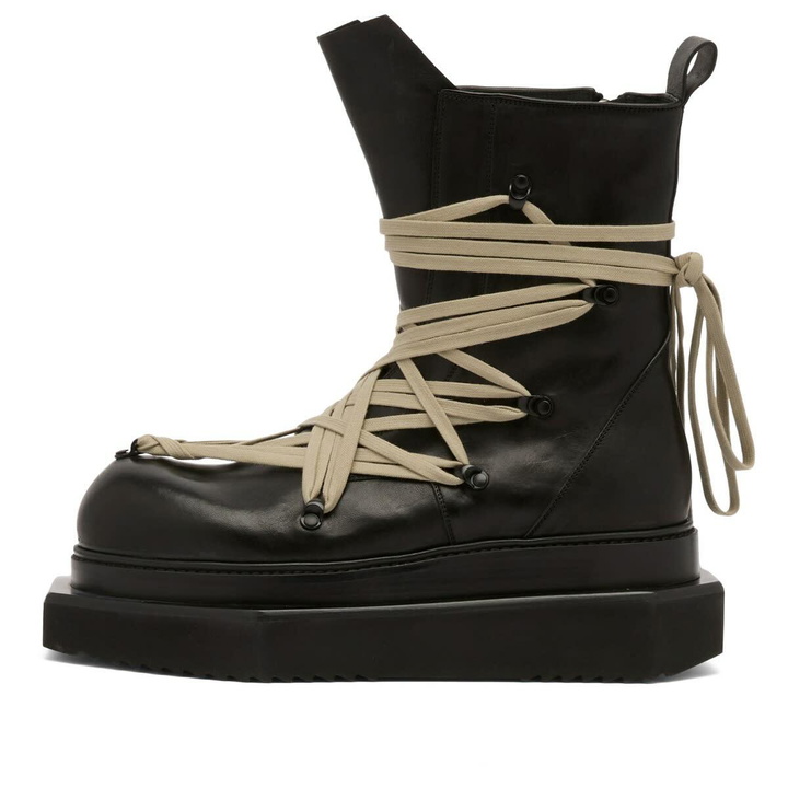 Photo: Rick Owens Men's Megalace Turbo Cyclops Boot in Black